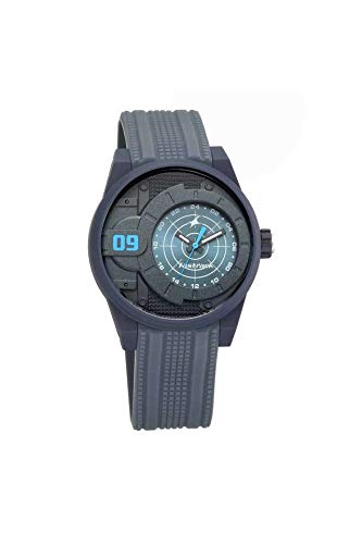 Trendies Black Dial & Silicone Strap