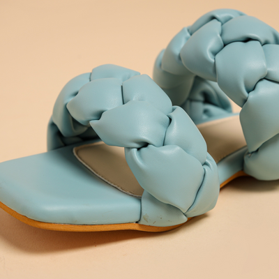 Blue Heron Braided Flats