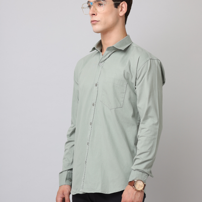 Frankshirt Pista Solid Tailored Fit Cotton Casual Shirt for Man