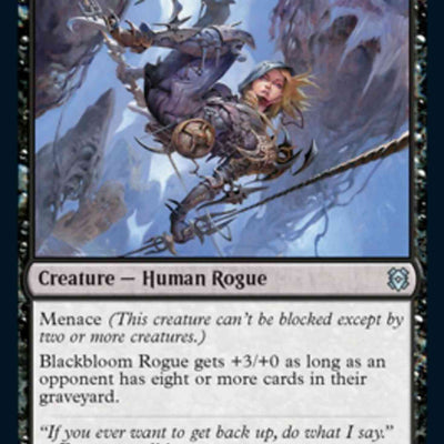 Blackbloom Rogue // Blackbloom Bog [91] [Zendikar Rising] [Non-Foil]