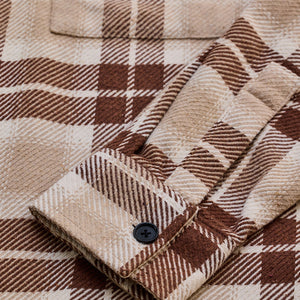 Brown Flannel Checks Overshirt