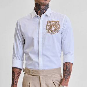 White Embroidered Shirt