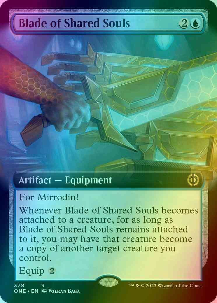 Blade of Shared Souls [378] [Extended Art] [Phyrexia: All Will Be One] [Foil]