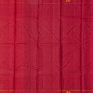 Light Green Handloom Kanchipuram Korvai Silk Saree With Crimson Border