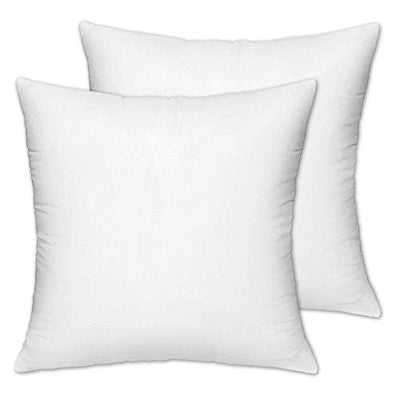 Kuber Industries Microfibre Cushion Filler Set of 2 Pieces (16"x16", White, CTKTC013954)