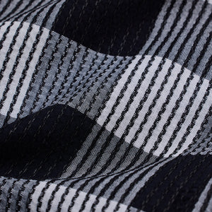 Black Textured Checks Slim Fit Shirt