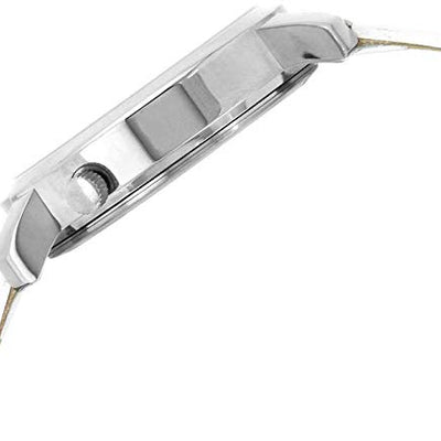 Helix White Dial Leather