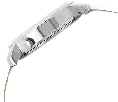 Helix White Dial Leather