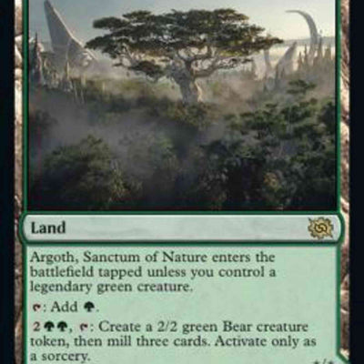 Argoth, Sanctum of Nature // Titania, Gaea Incarnate [256a] [The Brothers' War] [Non-Foil]