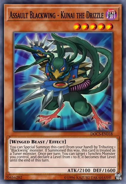 Assault Blackwing - Kunai the Drizzle - DOCS-EN018 - Rare - 1st Edition