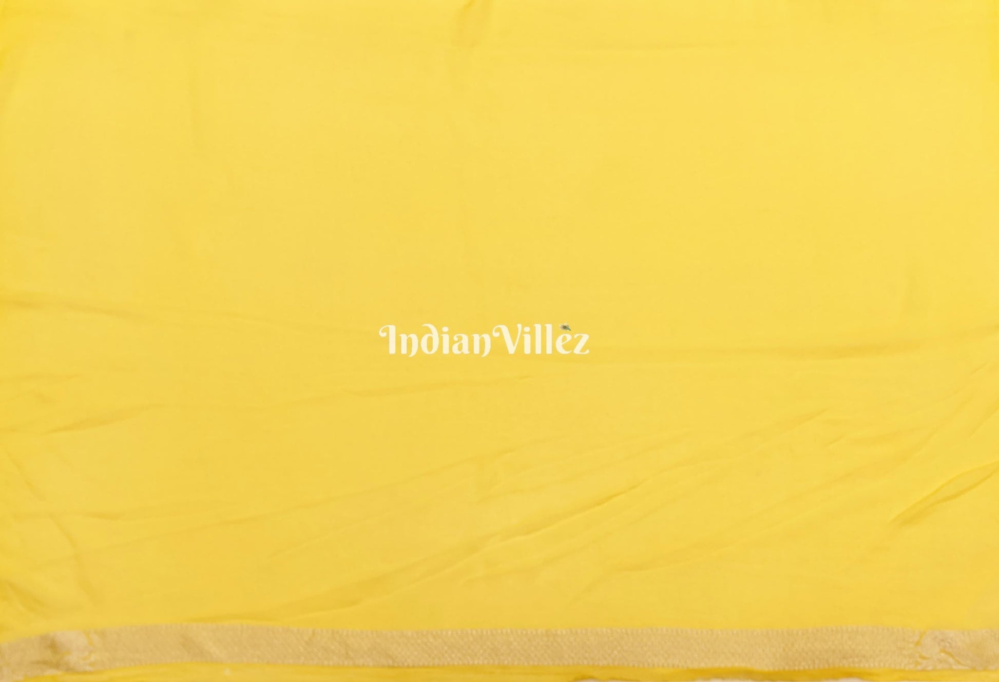 Darkslate Gray Lemon Yellow Banarasi Khaddi Georgette Saree