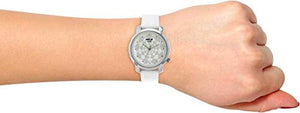 Helix White Dial Leather