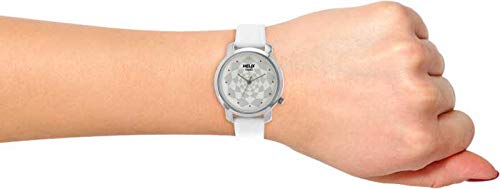 Helix White Dial Leather