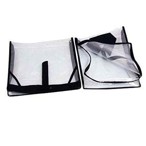 Kuber Industries 2 Piece PVC Shirt Cover Set, Transparent (KI0094268)