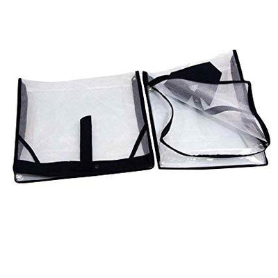 Kuber Industries 2 Piece PVC Shirt Cover Set, Transparent (KI0094268)