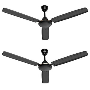 Candes Swift 1200mm /48 inch High Speed Anti-dust Decorative 5 Star Rated Ceiling Fan 400 RPM with 2 Yrs Warranty (Pack of 2, Brown)