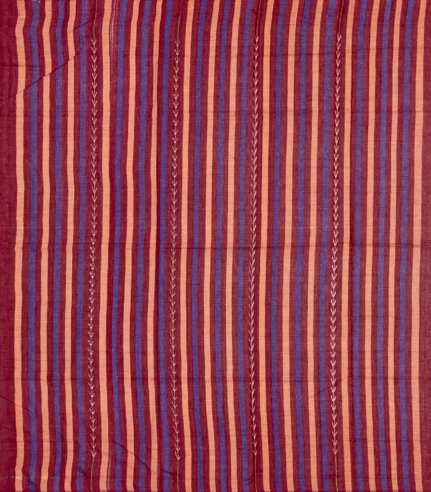 Chestnut Pink Orissa Plain Cotton Saree With Temple Border