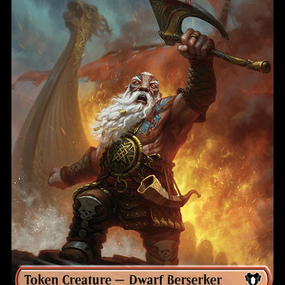 Bird Token (04) // Dwarf Berserker Token (23) [Commander Masters: Tokens] [Non-Foil]