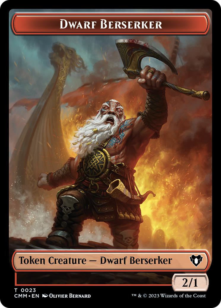 Bird Token (04) // Dwarf Berserker Token (23) [Commander Masters: Tokens] [Non-Foil]