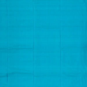 Light Blue Mangalagiri Cotton Saree With Contrast Border