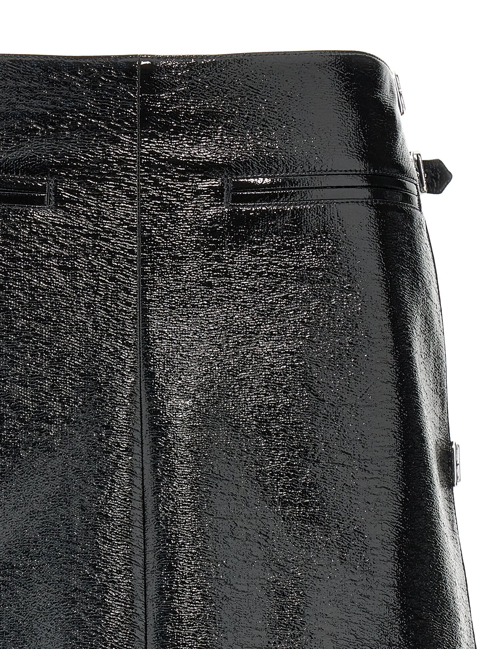 Courreges Mini Multi Sangle Vinyl Skirt
