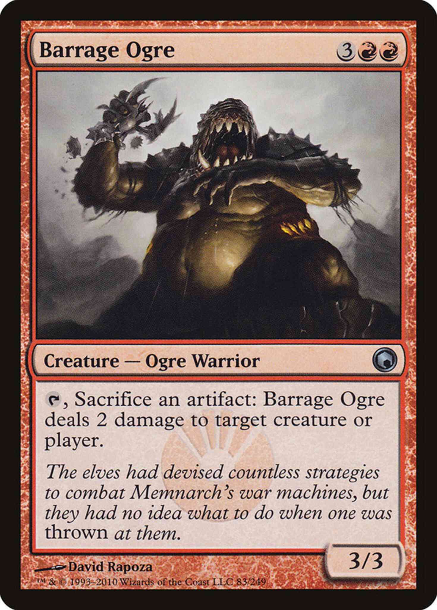 Barrage Ogre [83] [Scars Of Mirrodin] [Non-Foil]