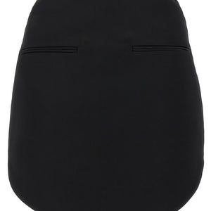 Courreges Circle Satin Skirt