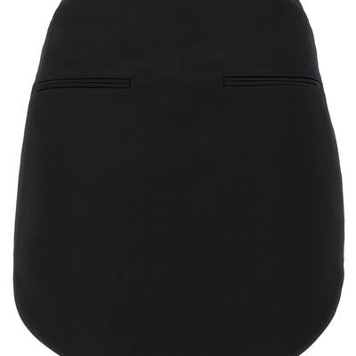 Courreges Circle Satin Skirt