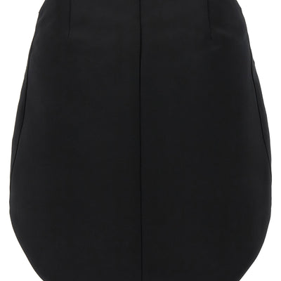 Courreges Circle Satin Skirt