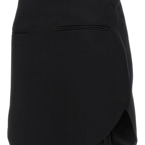 Courreges Circle Satin Skirt