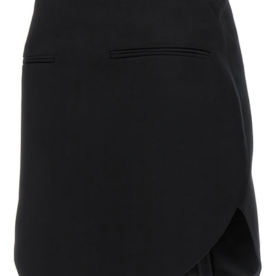 Courreges Circle Satin Skirt