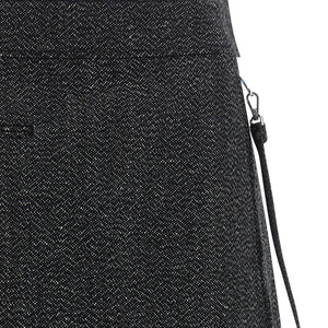 Courreges Zipped Caviar Mini Skirt
