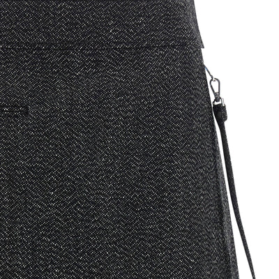 Courreges Zipped Caviar Mini Skirt