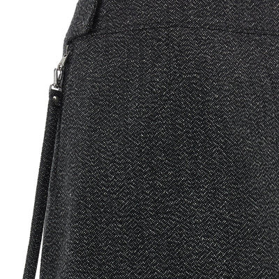 Courreges Zipped Caviar Mini Skirt