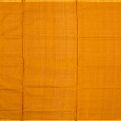Mustard Handloom Uppada Silk Saree With Meena Floral Motifs