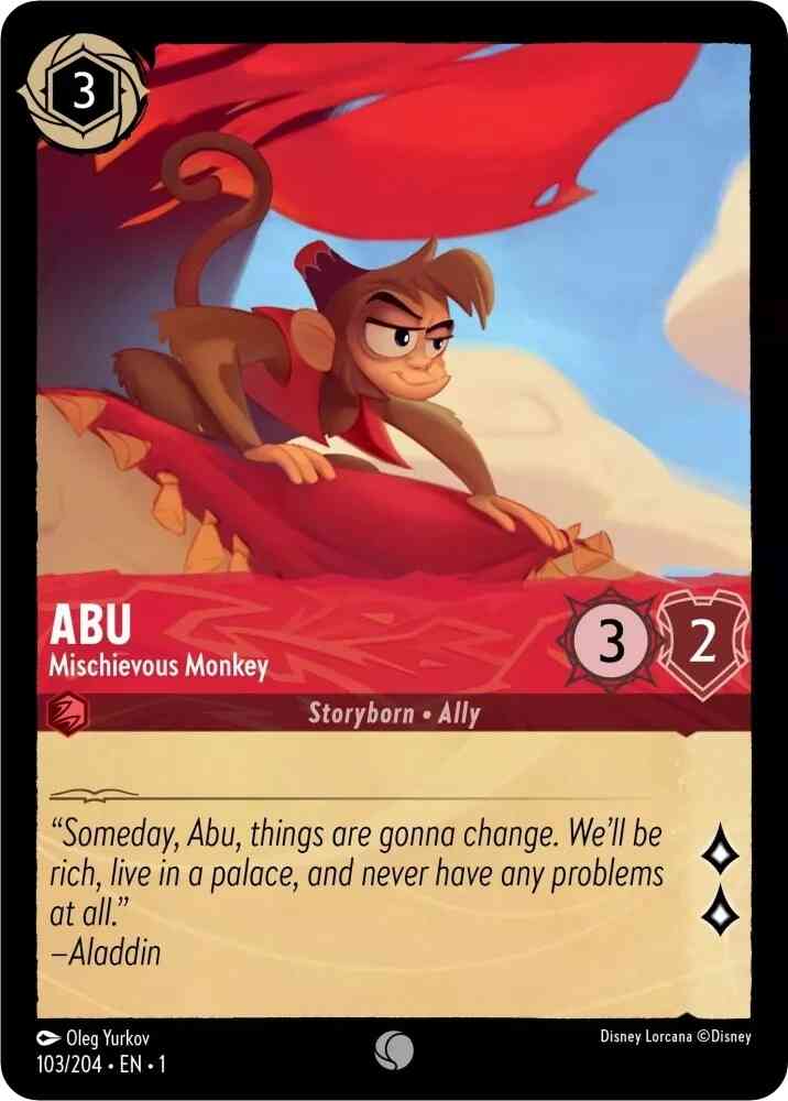 Abu - Mischievous Monkey - 103/204 [The First Chapter] [Cold Foil]