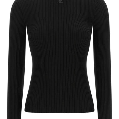 Courreges Vinyl Collar Sweater