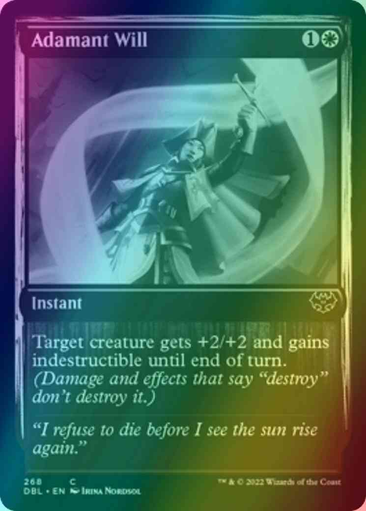 Adamant Will [268] [Innistrad: Double Feature] [Foil]