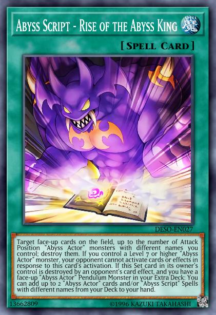 Abyss Script - Rise of the Abyss King - LED3-EN054 - Common - 1st Edition