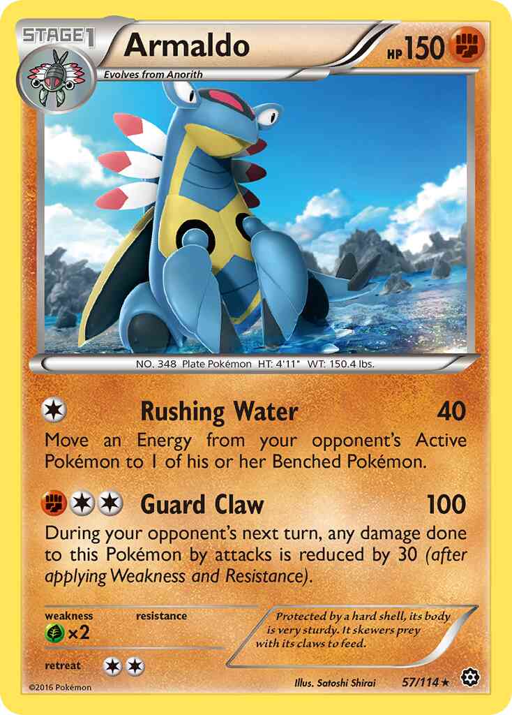 Armaldo - 57/114 - Rare [xy11-57] [Non-Holo]