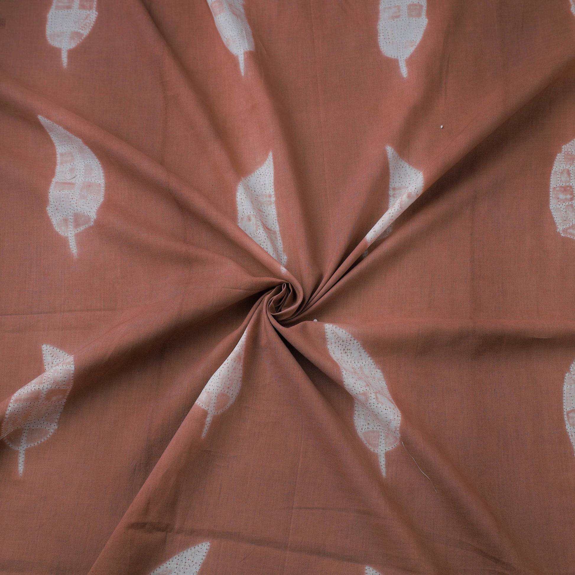 Brown - Nui Shibori Tie-Dye Cotton Fabric
