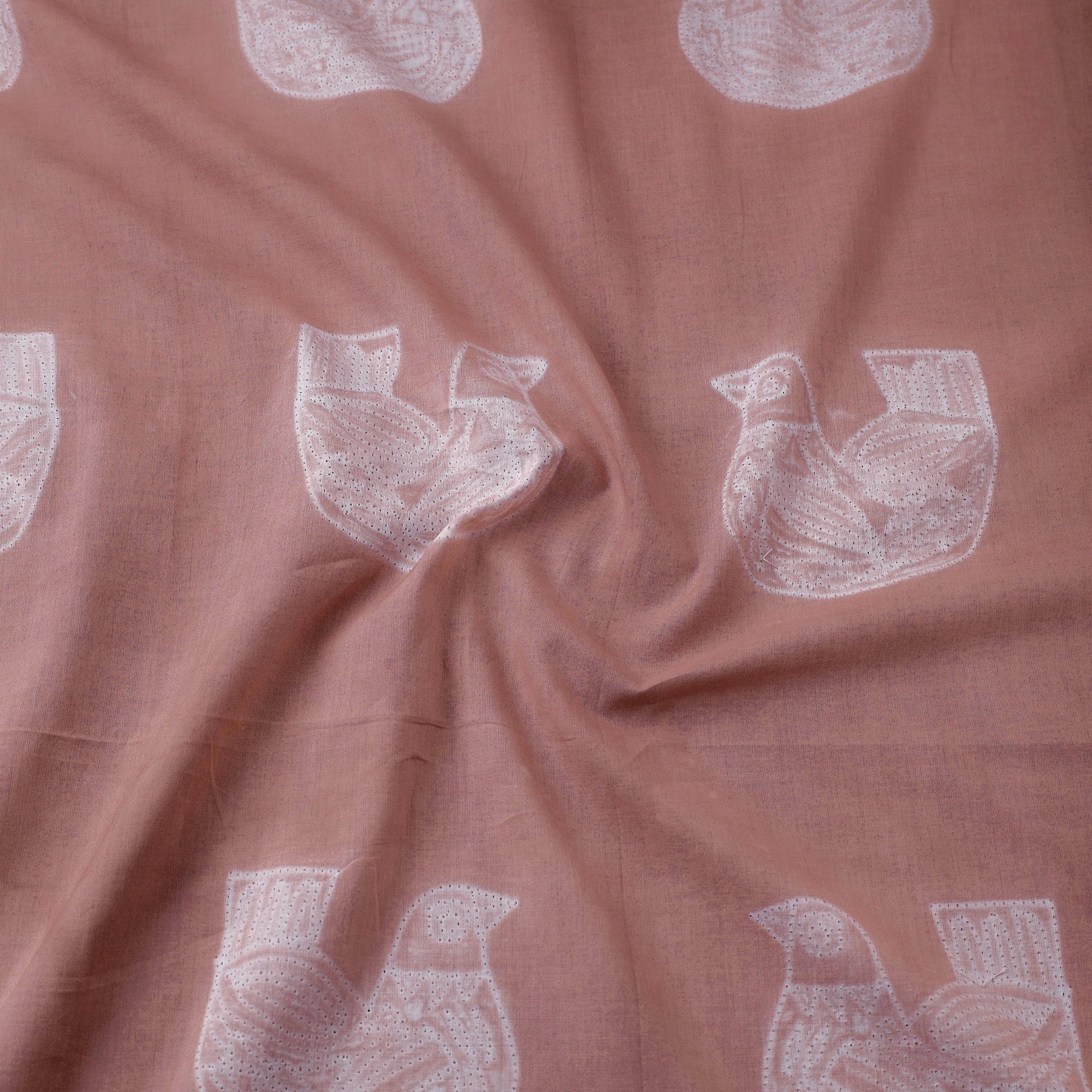 Brown - Nui Shibori Tie-Dye Cotton Fabric