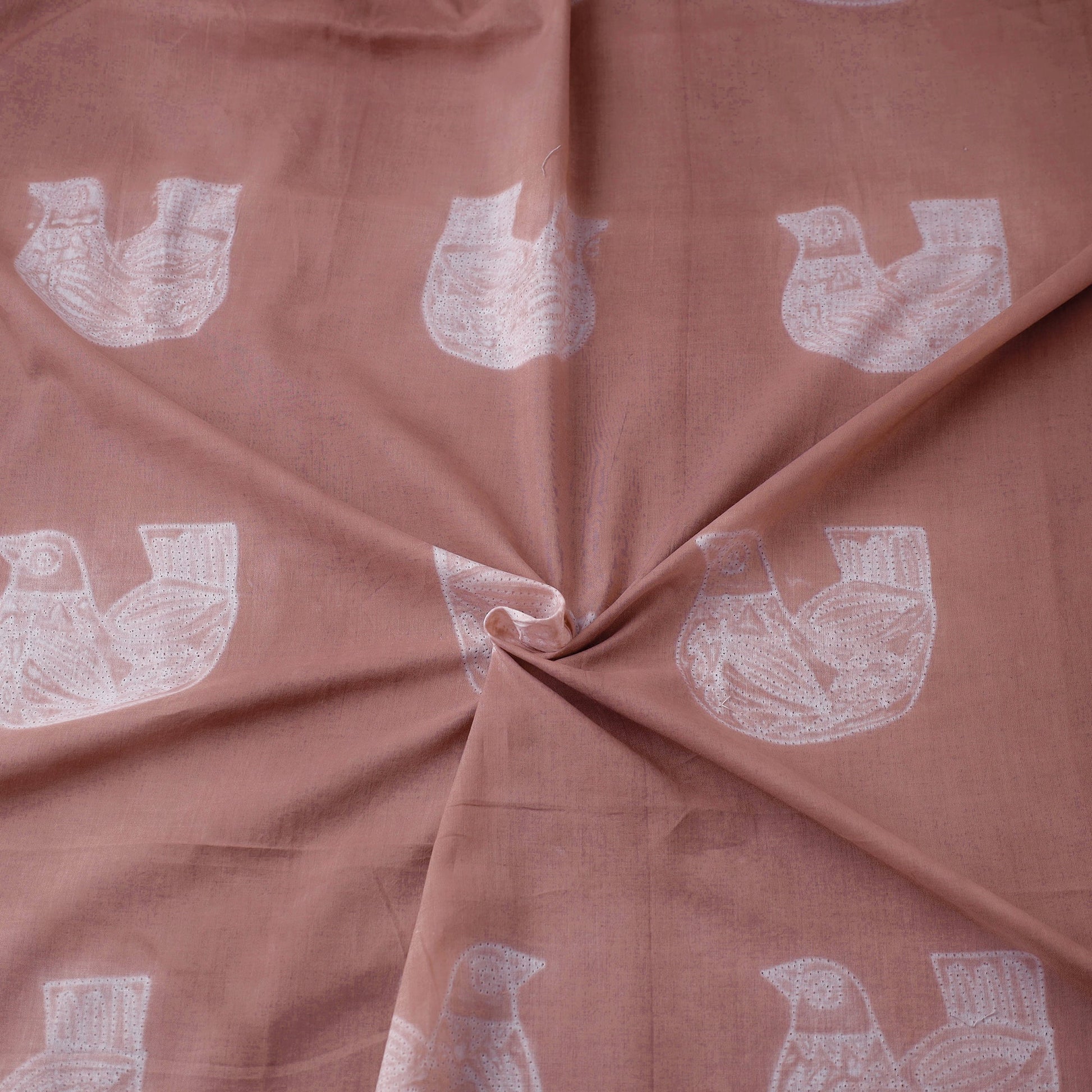 Brown - Nui Shibori Tie-Dye Cotton Fabric