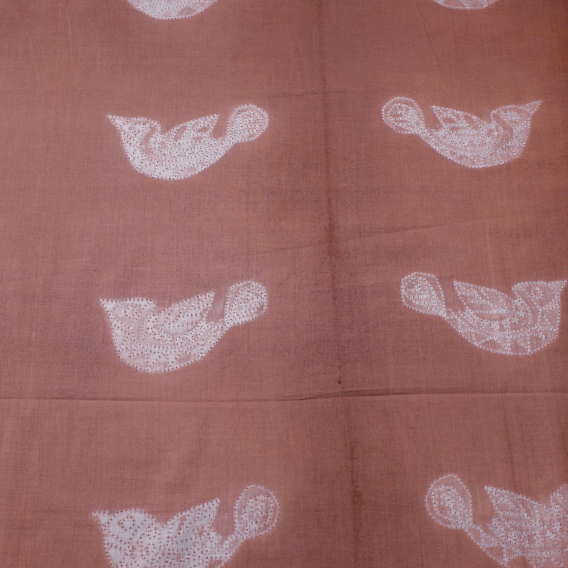 Brown - Nui Shibori Tie-Dye Cotton Fabric