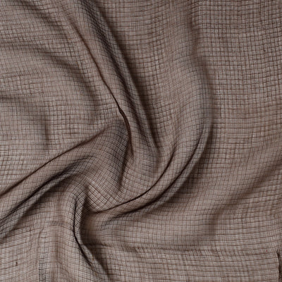Brown - Kota Doria Weave Plain Cotton Precut Fabric (1.5 meter) 18