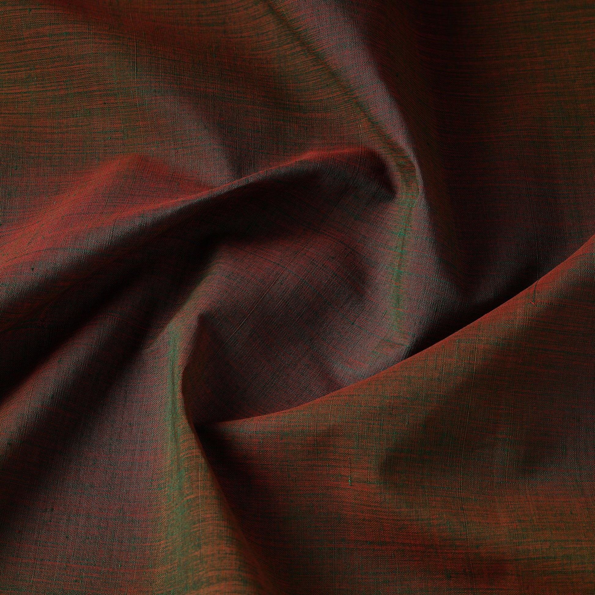 Brown - Original Mangalagiri Handloom Cotton Fabric