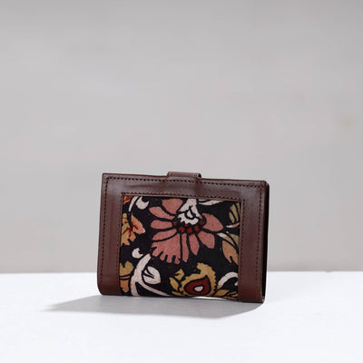 Black - Handpainted Kalamkari Cotton Wallet