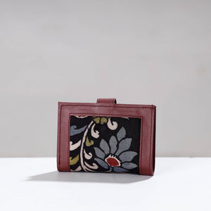 Black - Handpainted Kalamkari Cotton Wallet