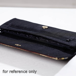 Brown - Handpainted Kalamkari Ghicha Silk Clutch