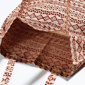 Brown - Pedana Kalamkari Block Printed Cotton Shopping Bag